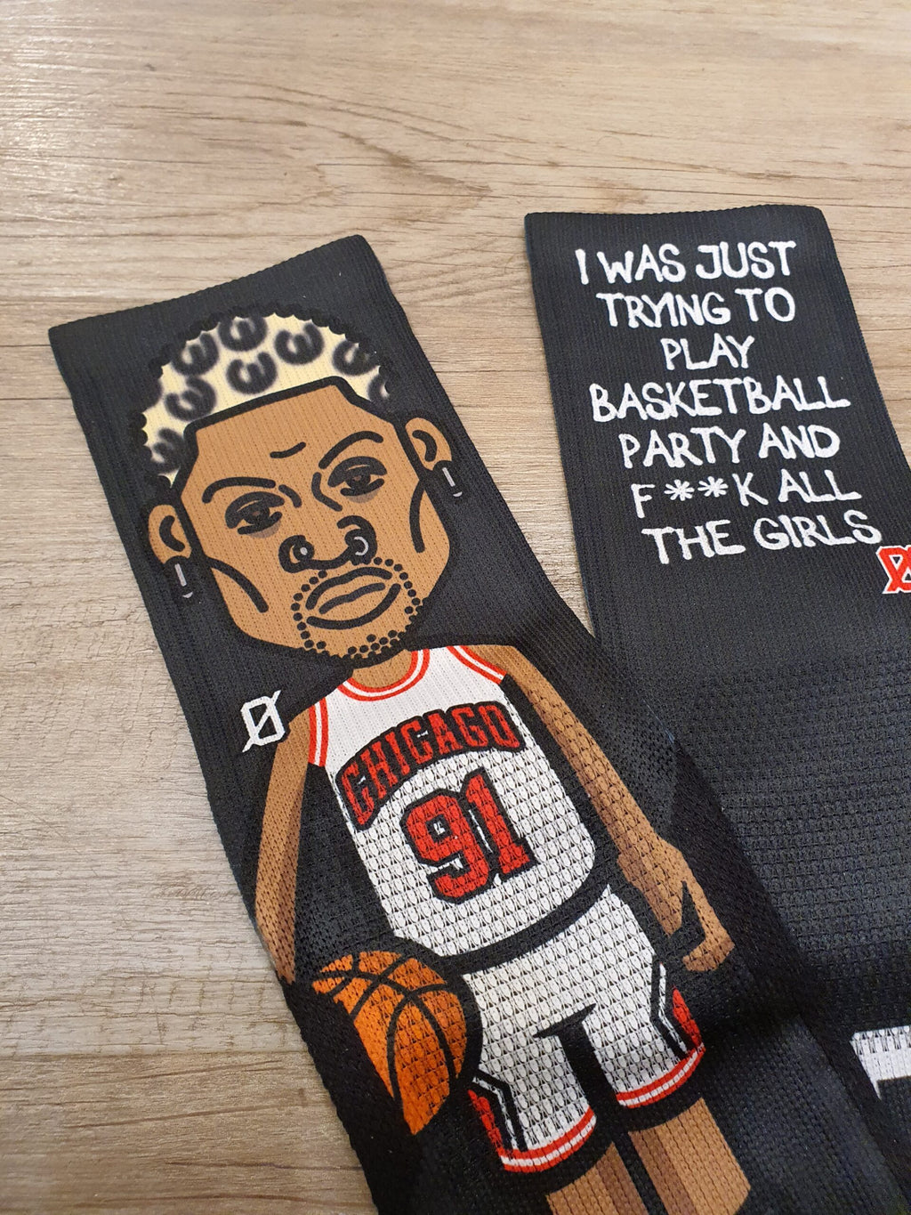 Calzini Ufficiali "Scrimmage" - Dennis Rodman "The Worm" (black)