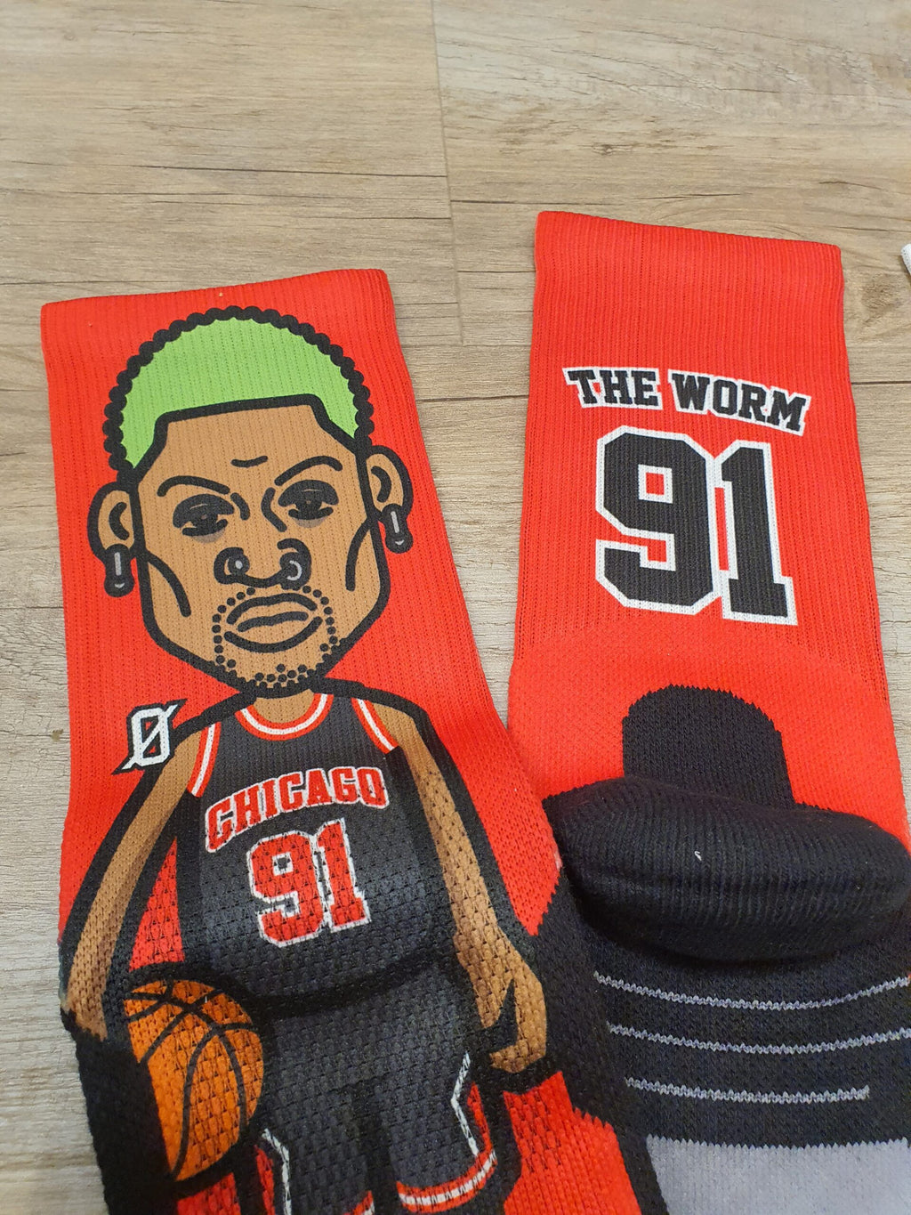 Calzini Ufficiali "Scrimmage" - Dennis Rodman "The Worm" (red)