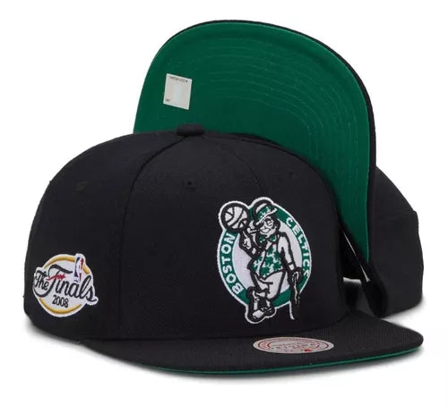 NBA FINALS  - Cappellino Ufficiale Boston Celtics , Mitchell and Ness
