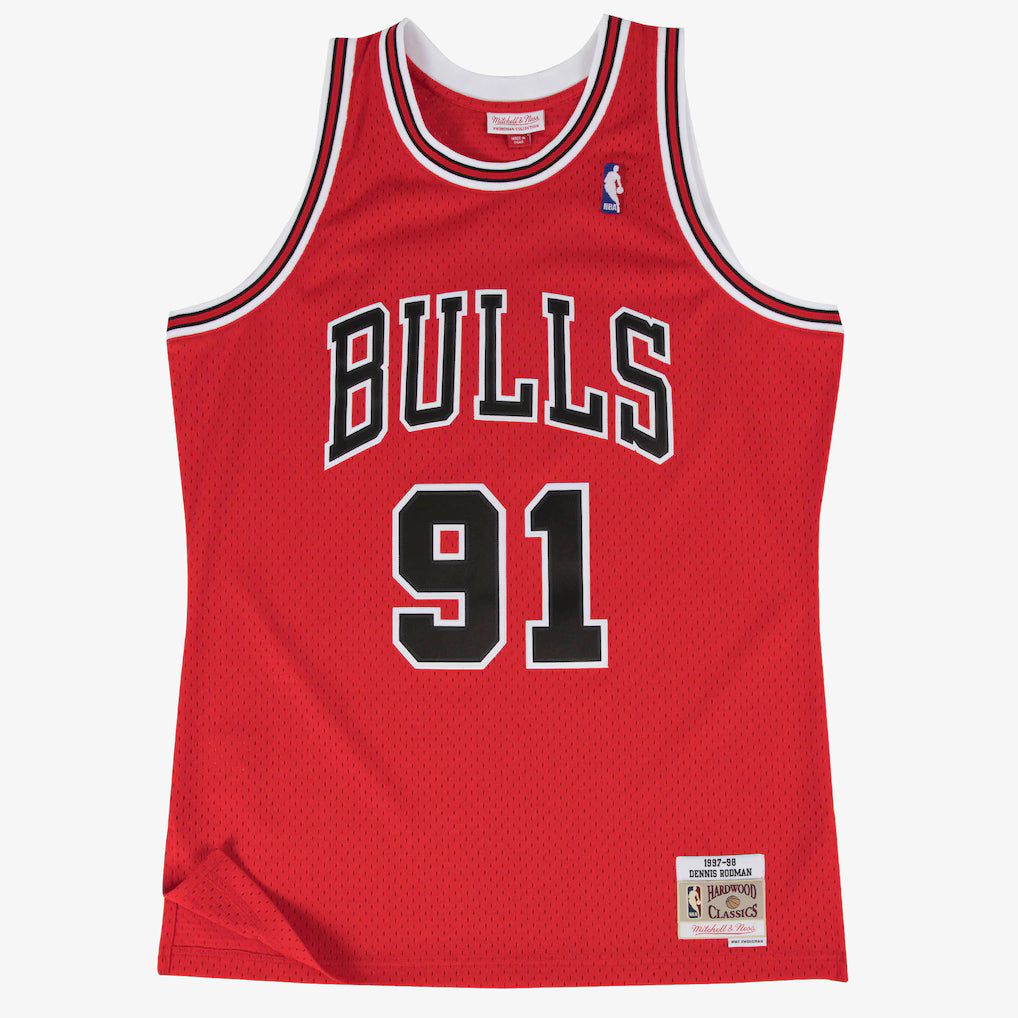 Mitchell and Ness: Canotta Dennis Rodman, Chicago Bulls 1997-98 red