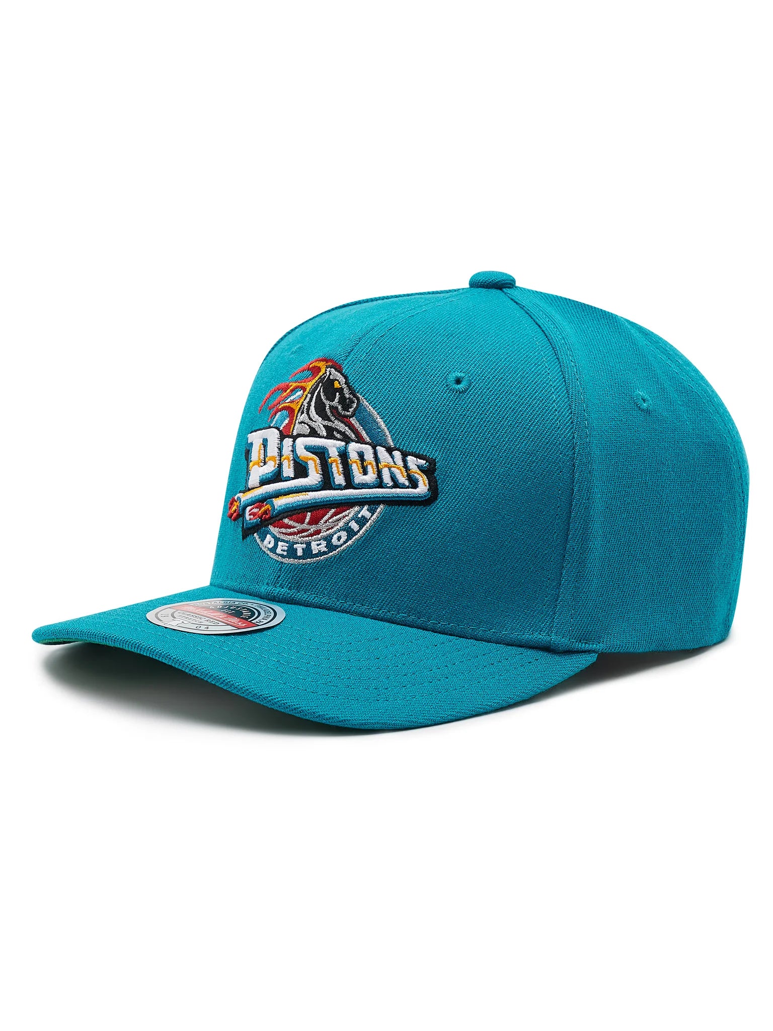 Cappellino Ufficiale Detroit Pistons, Mitchell and Ness (logo vintage)