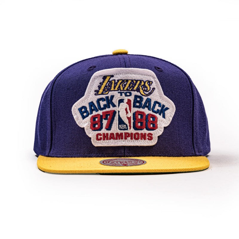 NBA FINALS - Cappellino Ufficiale Los Angeles Lakers , Mitchell and Ness