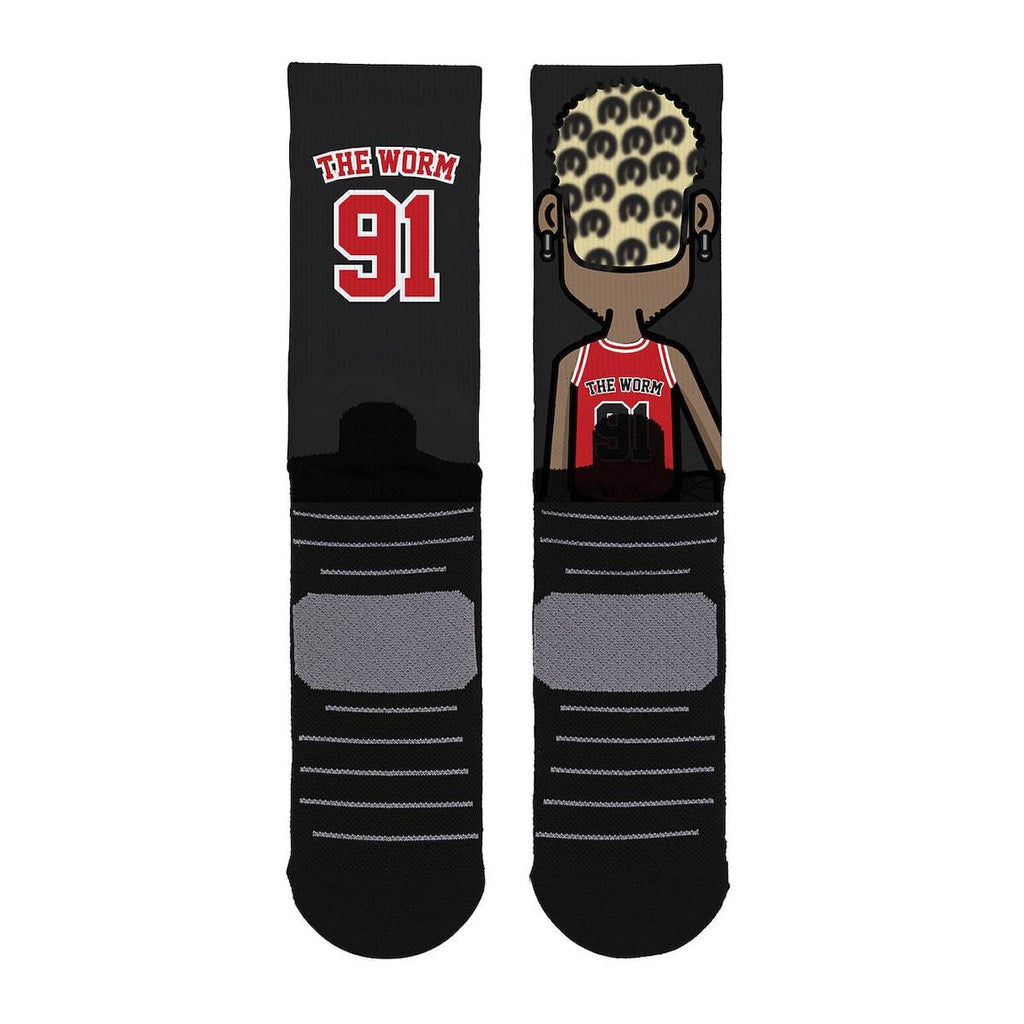 Calzini Ufficiali "Scrimmage" - Dennis Rodman "The Worm" (black)