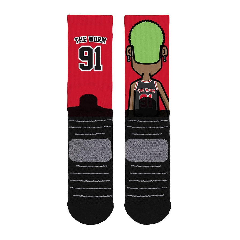 Calzini Ufficiali "Scrimmage" - Dennis Rodman "The Worm" (red)