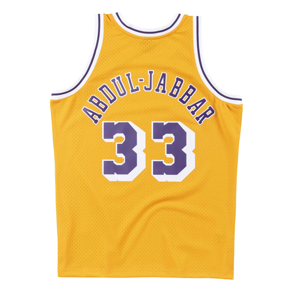 Mitchell and Ness: Canotta Kareem Abdul Jabbar  Los Angeles Lakers, 1984/85 yellow