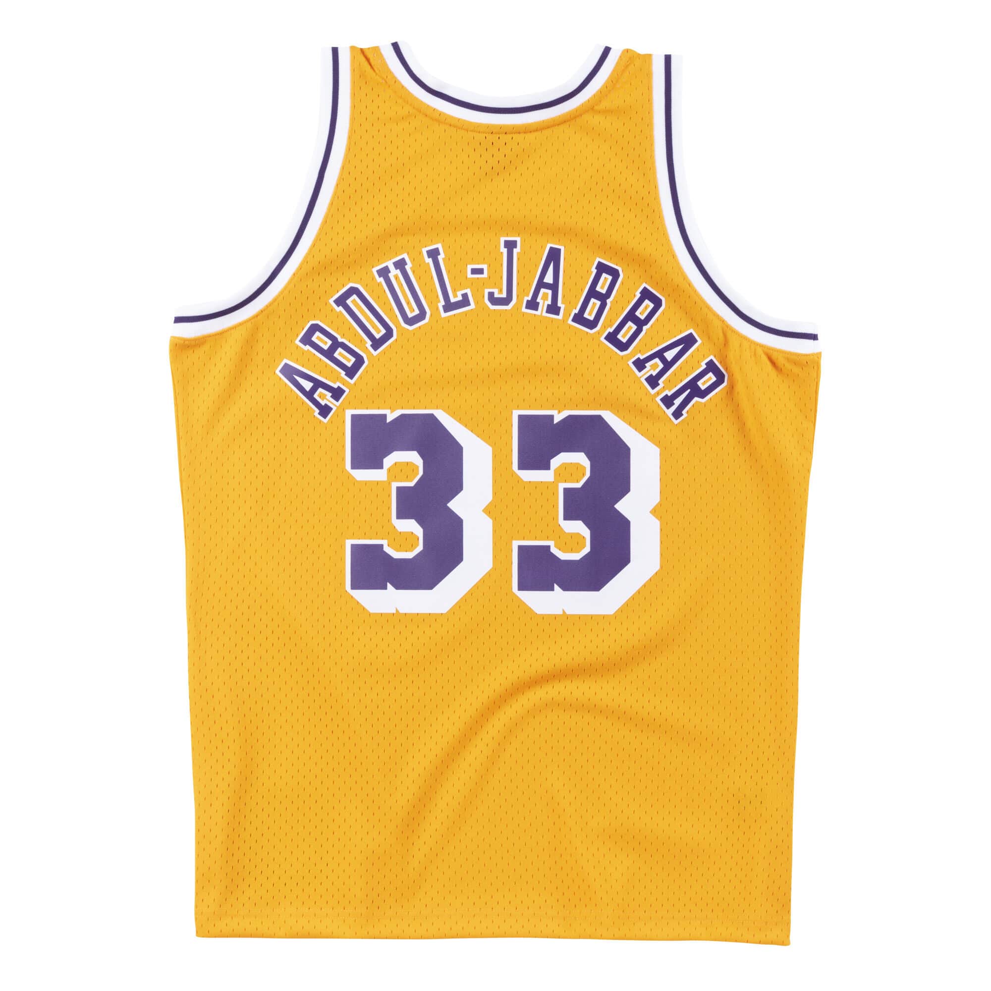 Mitchell and Ness: Canotta Kareem Abdul Jabbar  Los Angeles Lakers, 1984/85 yellow