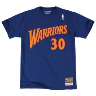 MITCHELL AND NESS NBA t shirt name & number - Steph Curry  Golden State Warrior